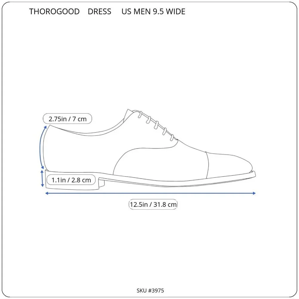 Thorogood Men's‎ Black Poromeric Oxford Work Shoes Size 9.5W Shelf Pulls/Returns